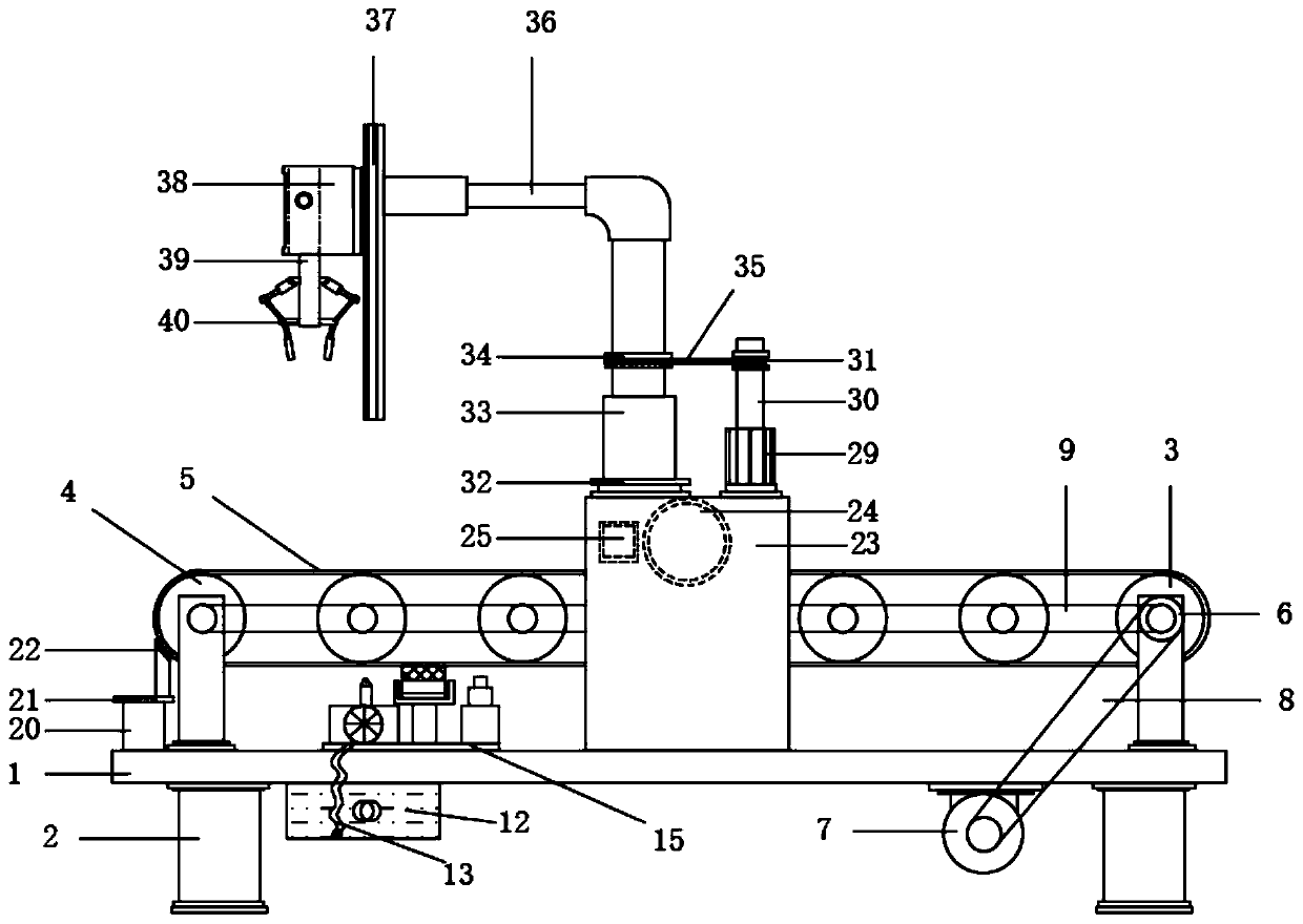 Adjustable cargo conveyor for logistics transportation