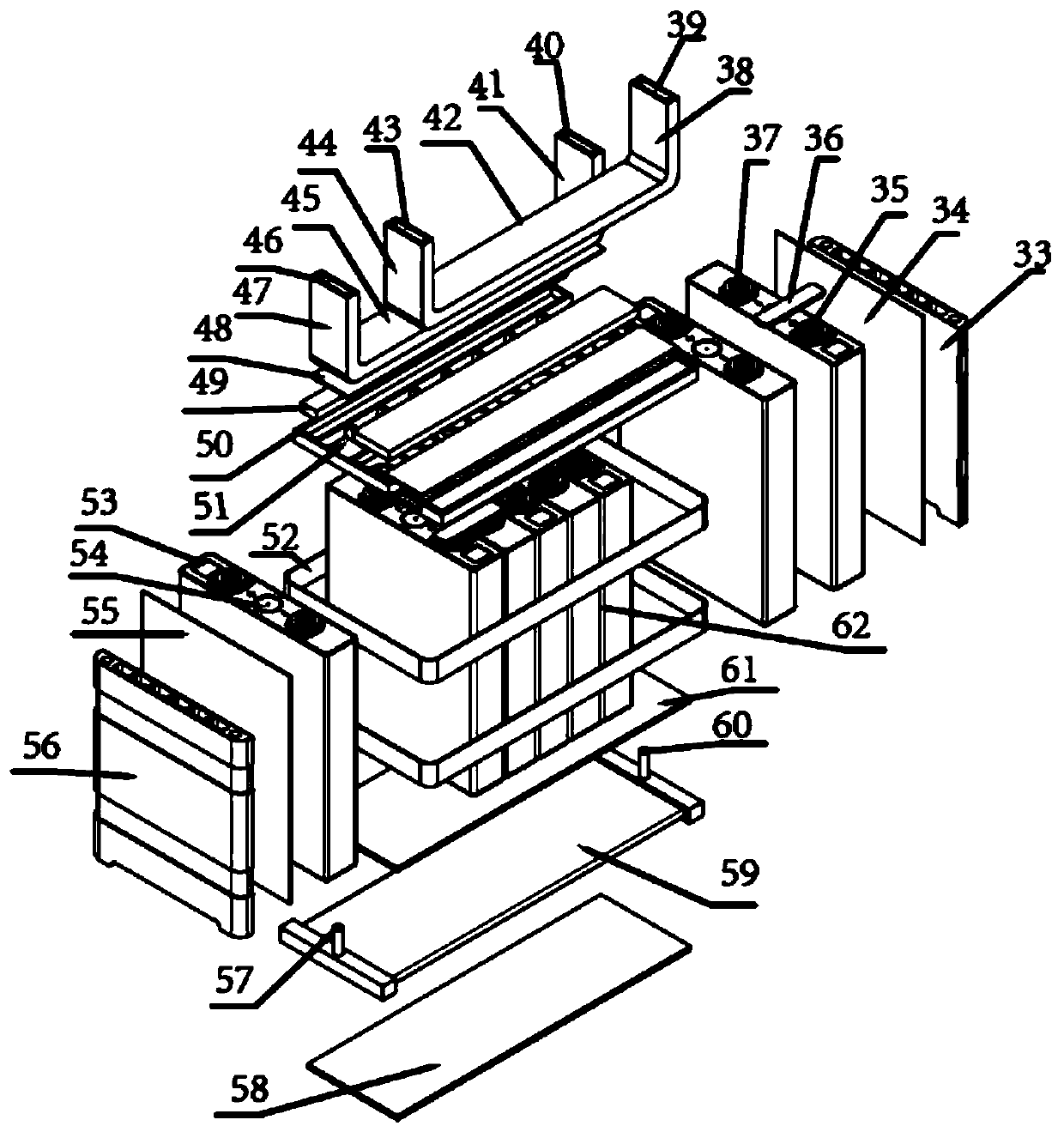 Ammonia-electricity hybrid power system of alternating-current and direct-current main network ship