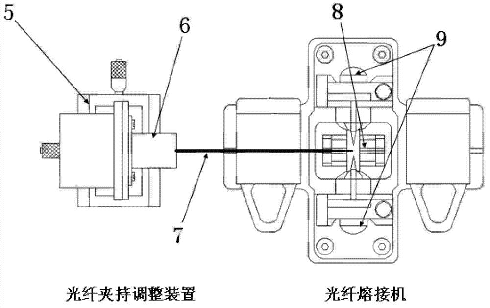 Preparation method of contact-type optical fiber micro probe based on optical fiber tapering technology