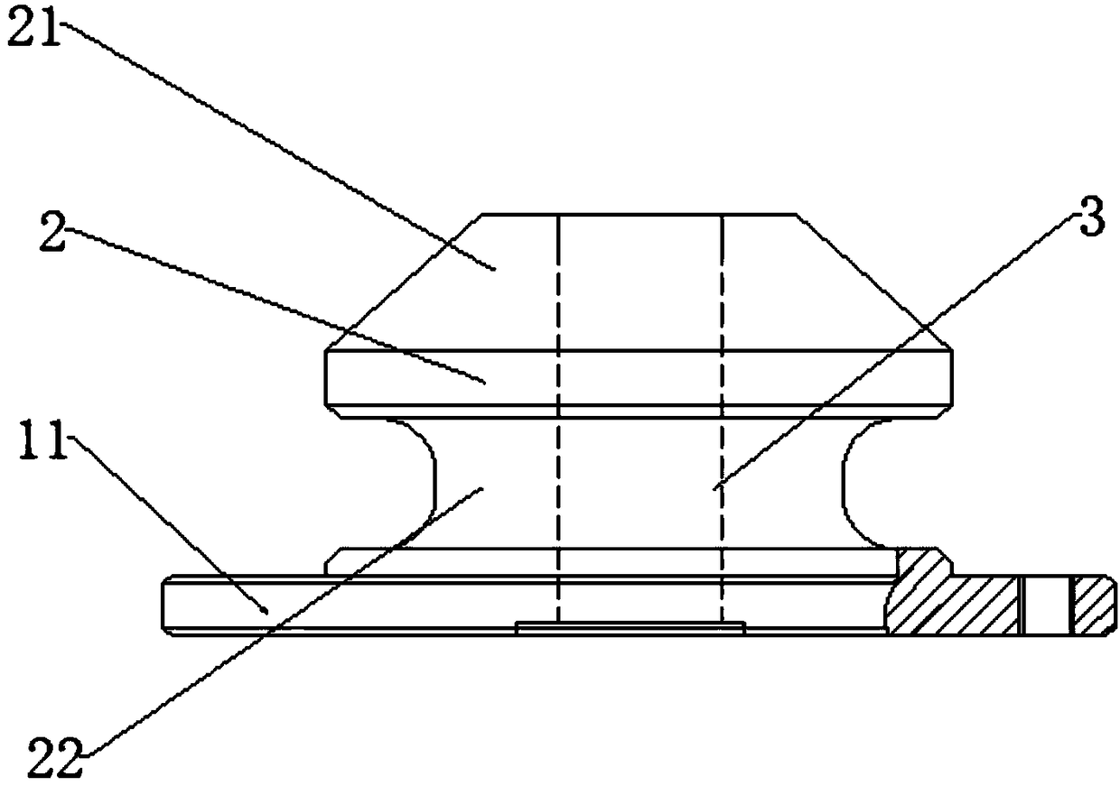 Flywheel seat for centrifugal collision crusher and centrifugal collision crusher