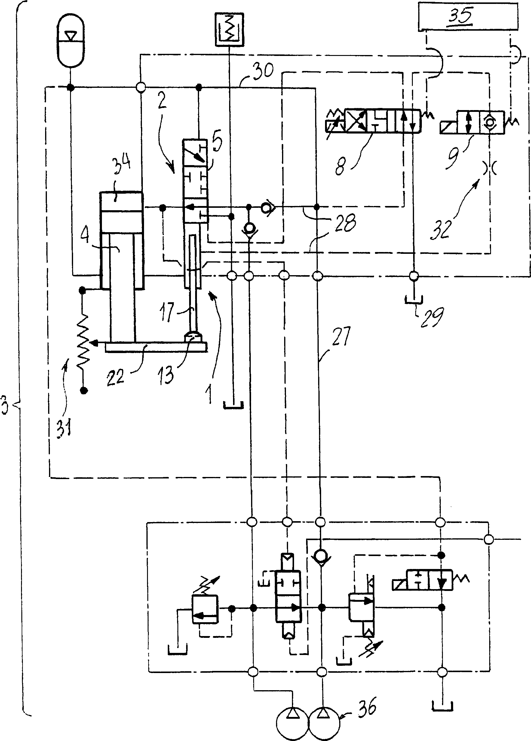 Improved slide valve in hydraulic copying general pipe for controlling motion of punch hammer in punch