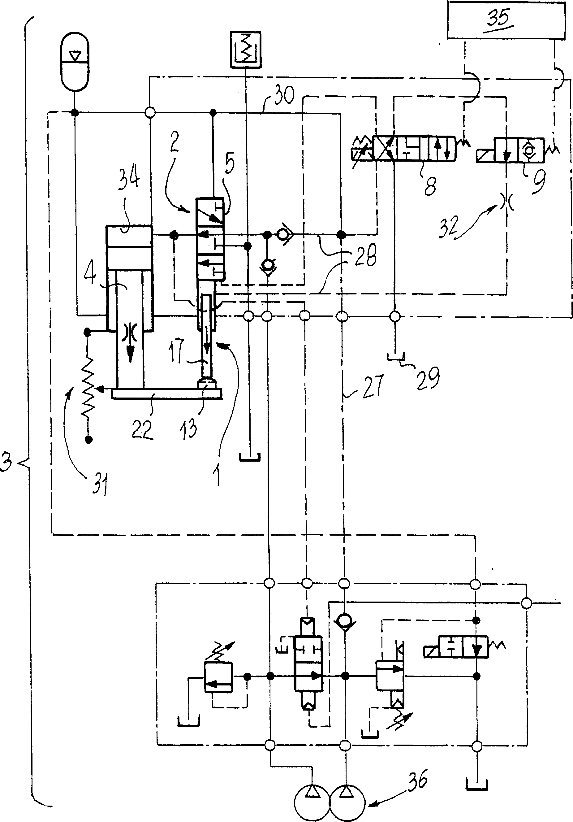 Improved slide valve in hydraulic copying general pipe for controlling motion of punch hammer in punch