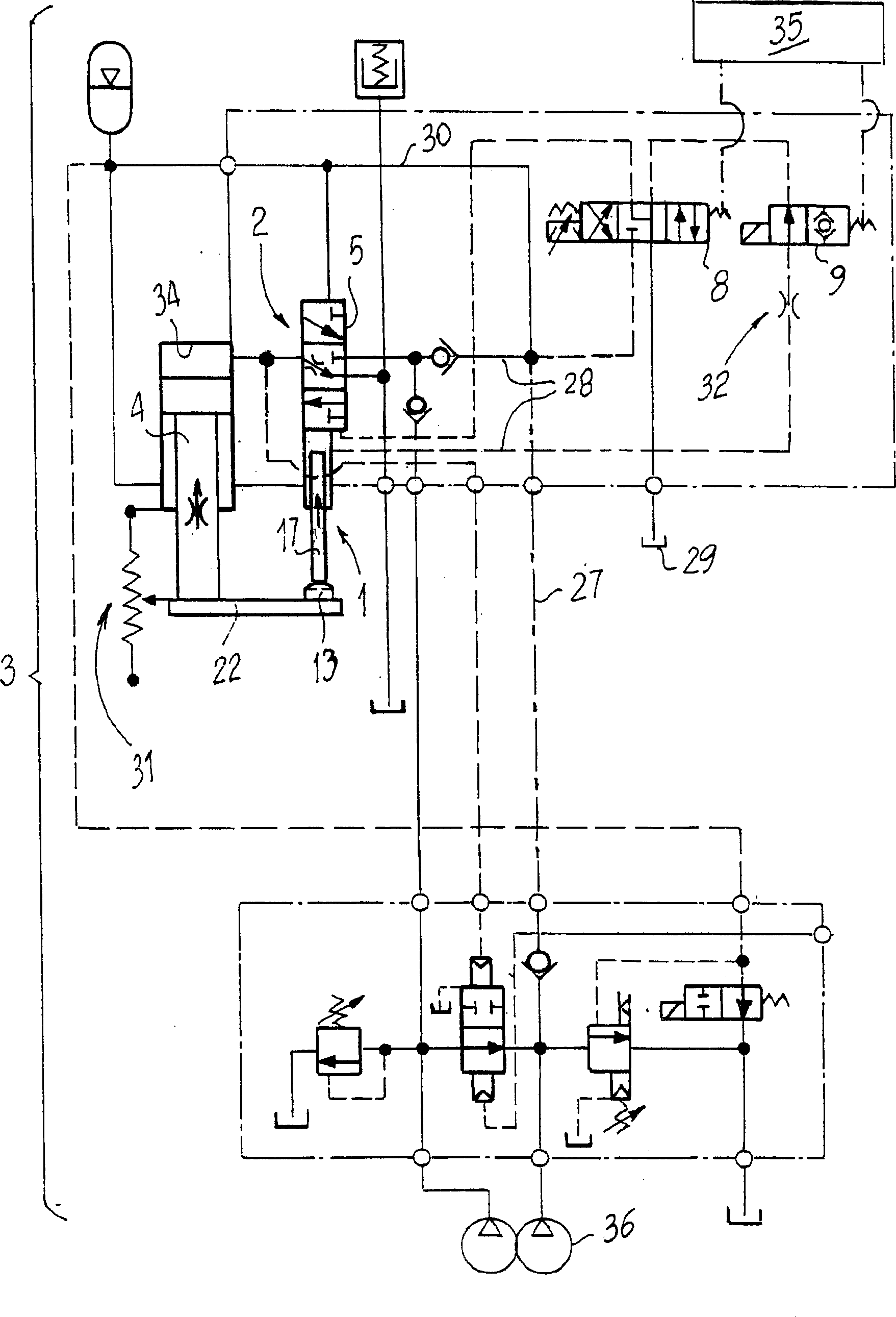 Improved slide valve in hydraulic copying general pipe for controlling motion of punch hammer in punch