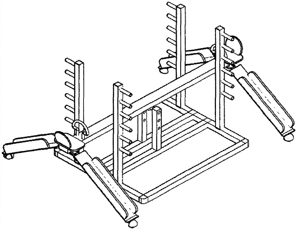 Seesaw-type double split training device