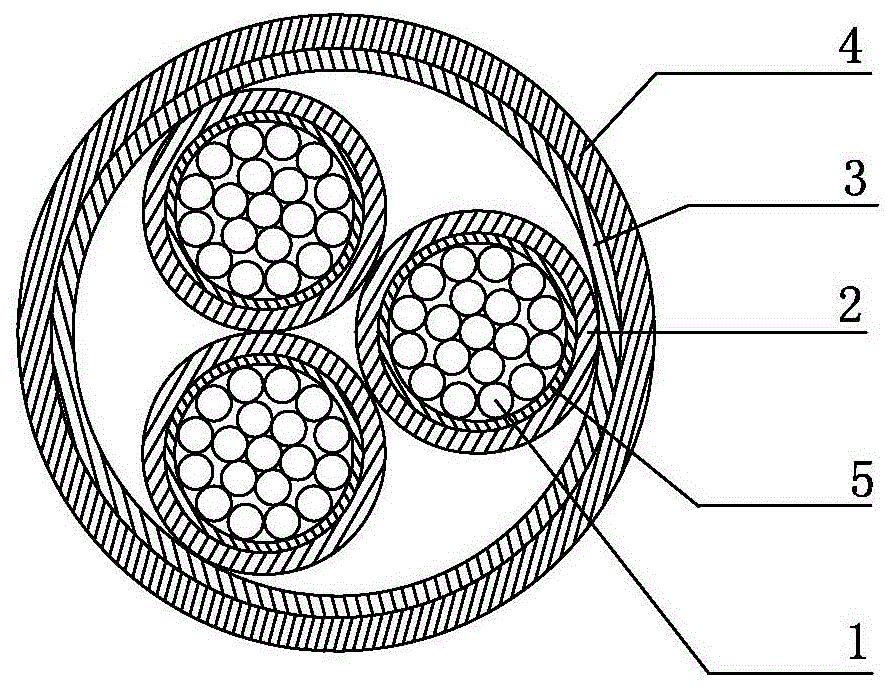 Nanographene low-voltage power cable and manufacturing method thereof