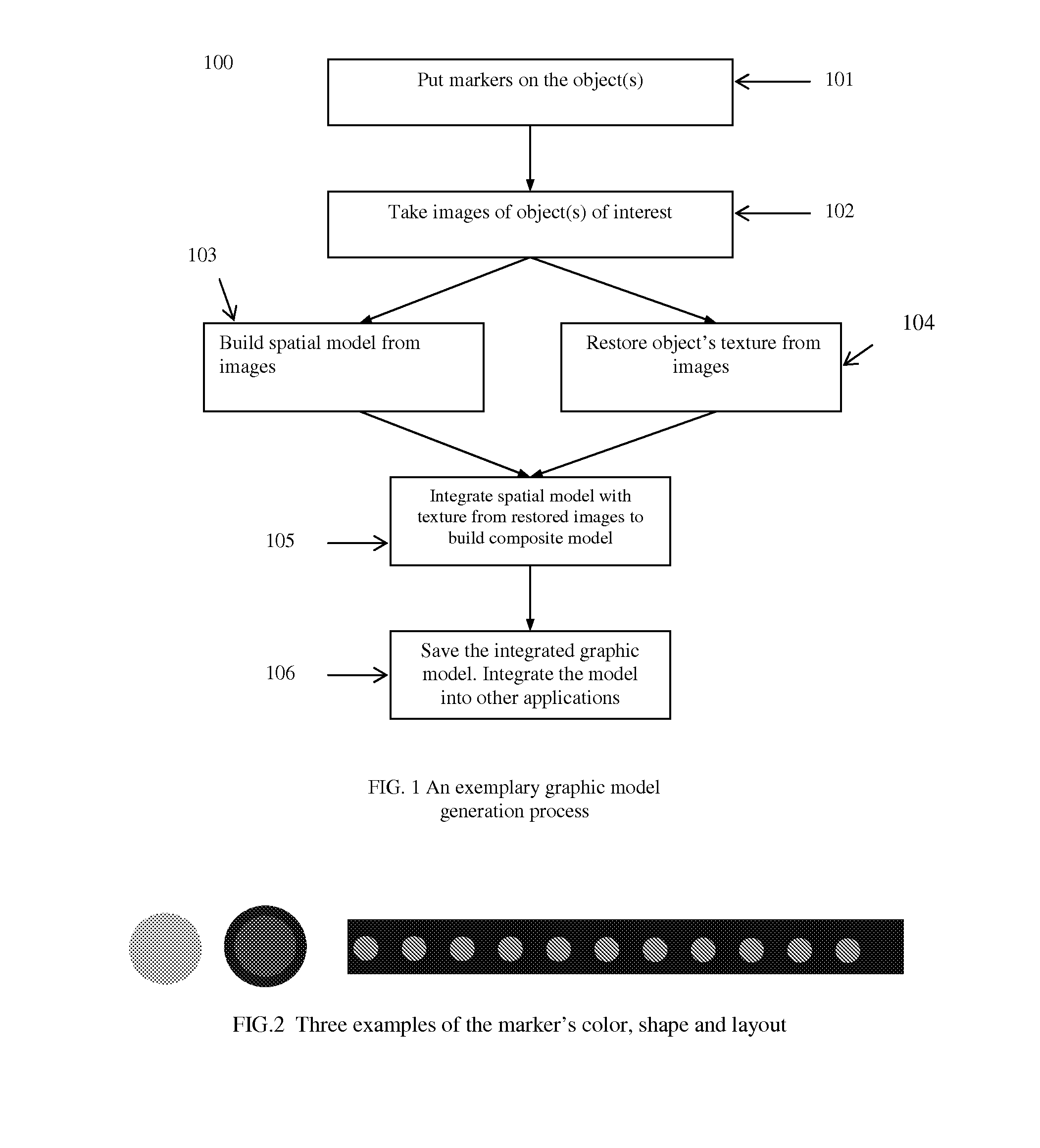 Computer graphic generation and display method and system