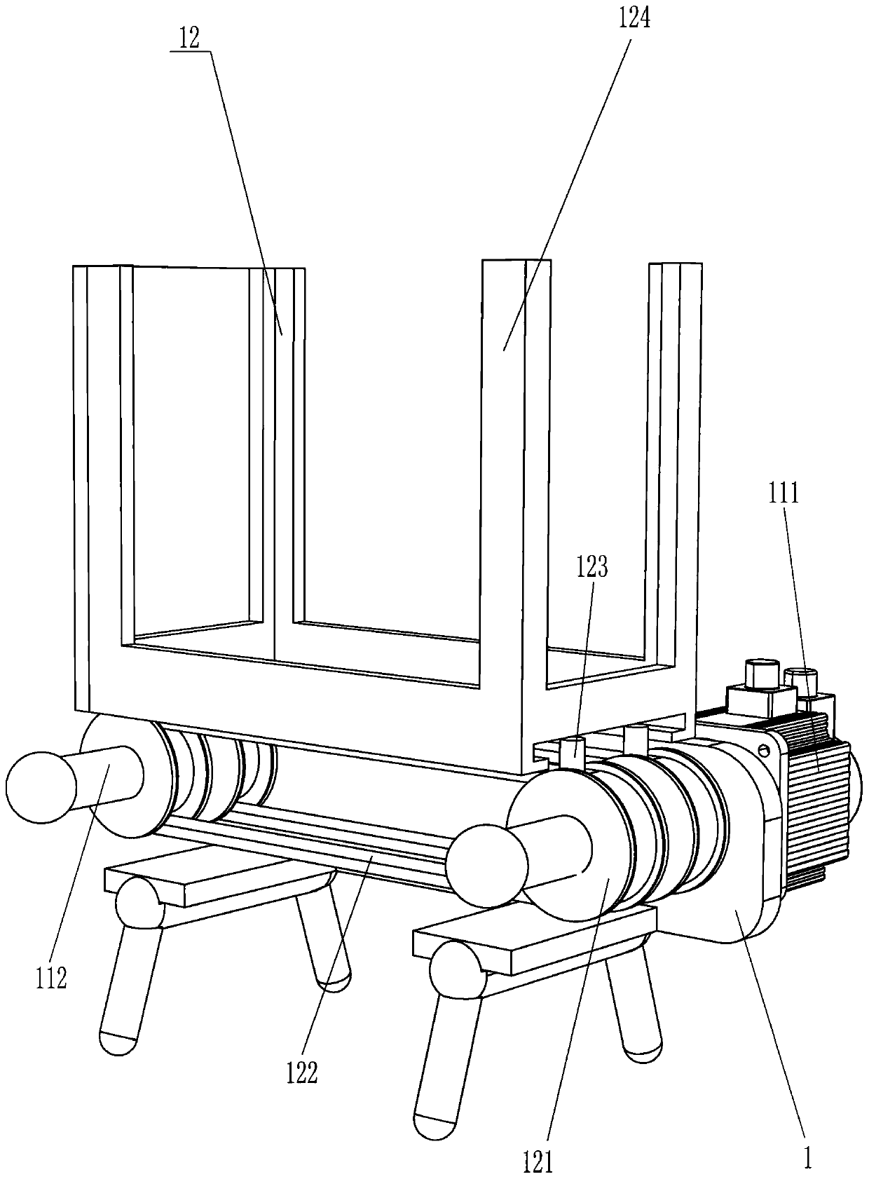 Later-period processing equipment for composite dung leaking board