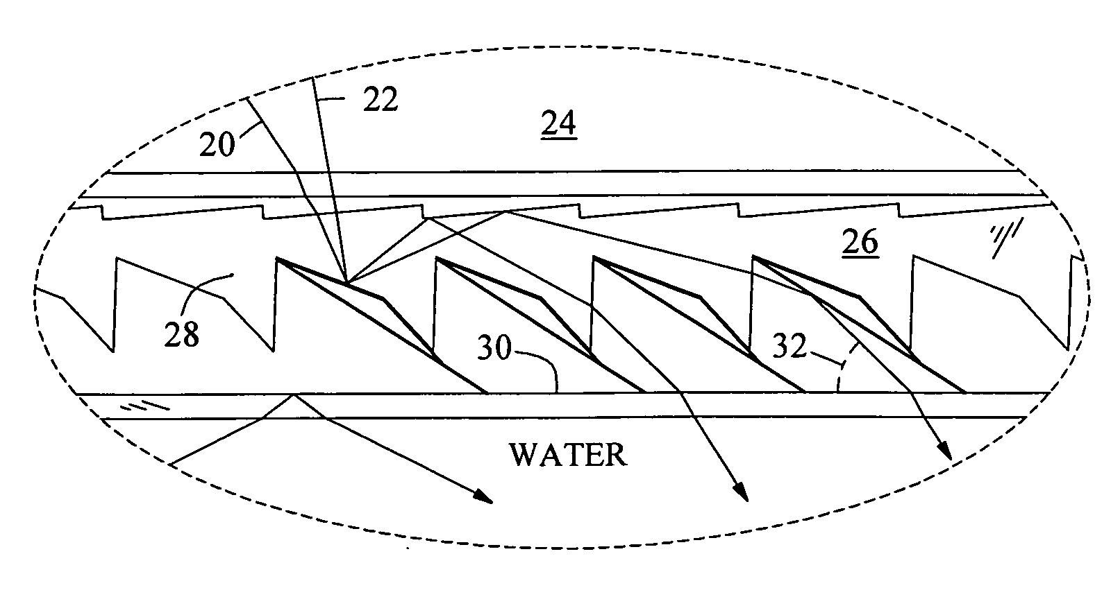 Collection optic for solar concentrating wedge