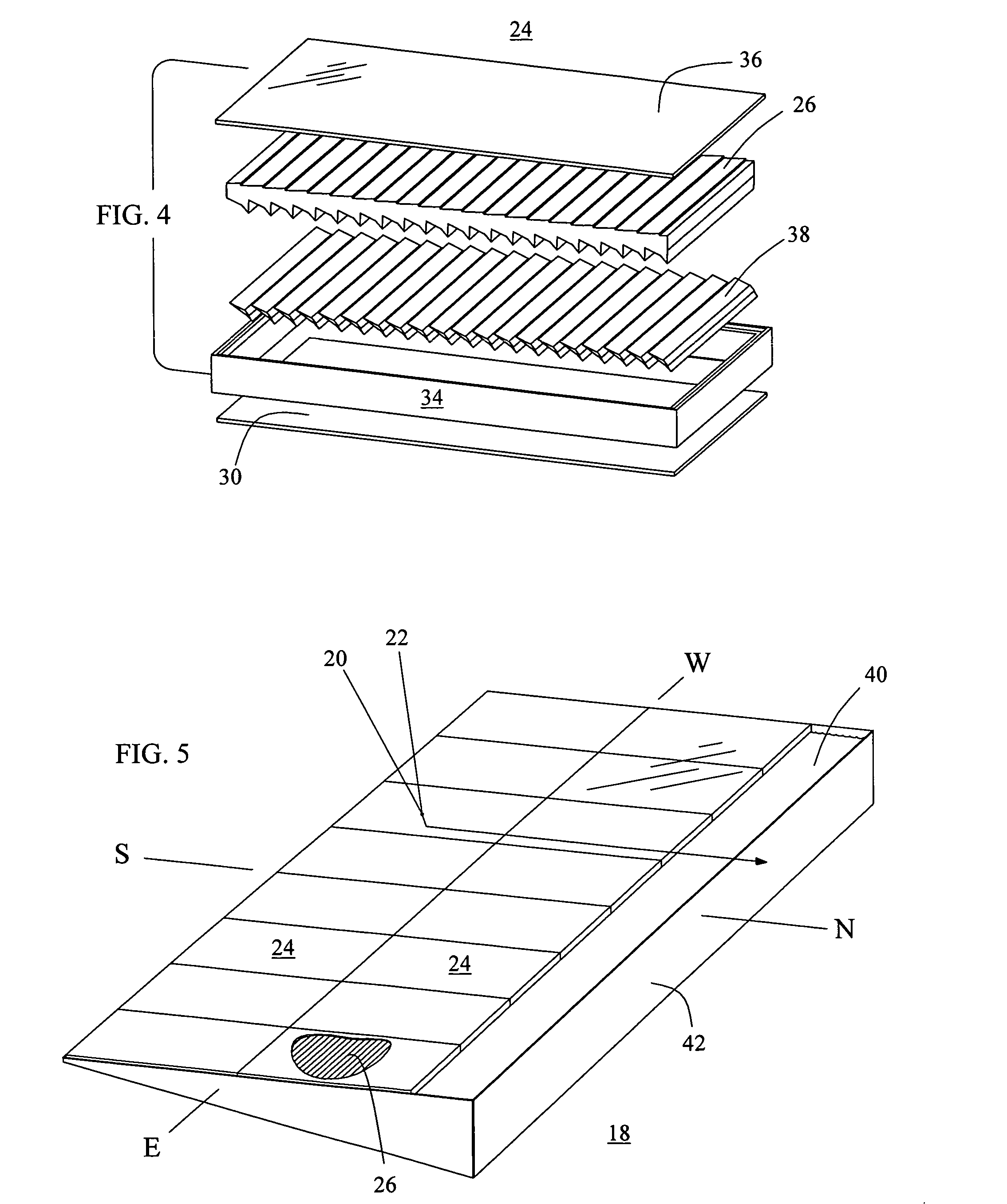 Collection optic for solar concentrating wedge