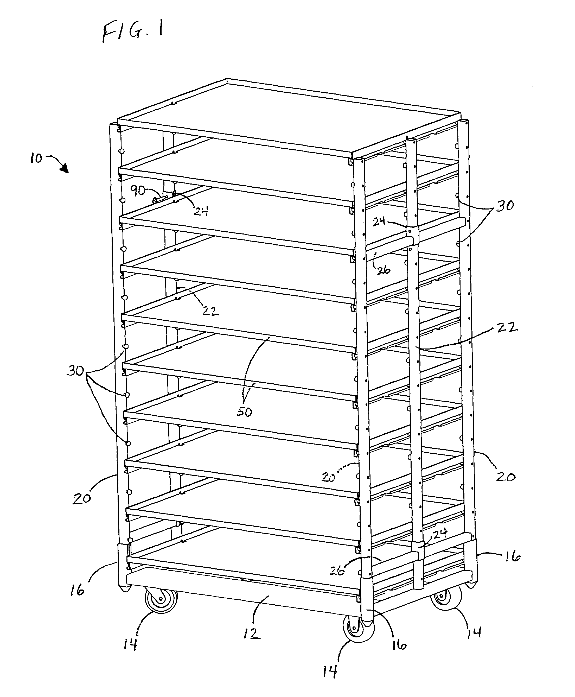 Rack for transportation and display of plants