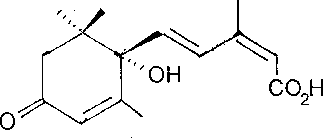 Method for separating and extracting abscisic acid from fermented liquid by ionic exchanging and reversed phase chromatography