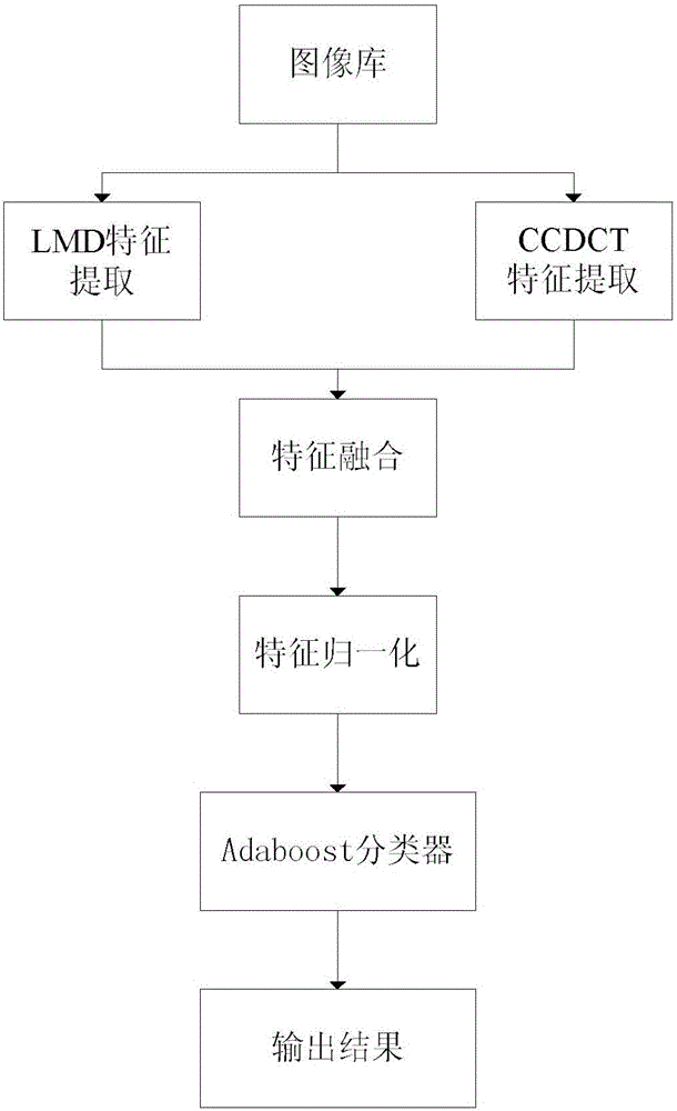 Digital image stitching tampering blind detection method