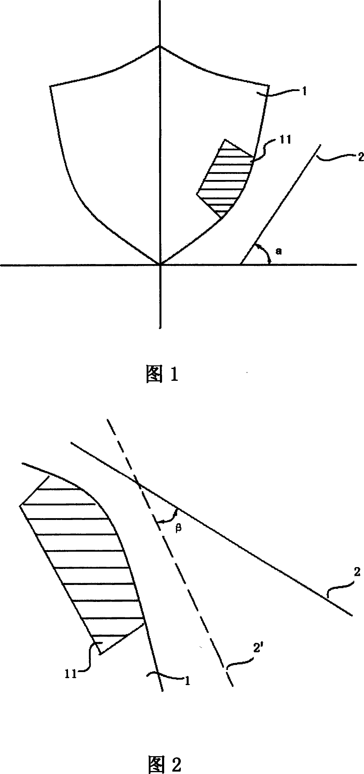 Sectionalized assembling method for ship bow luff part