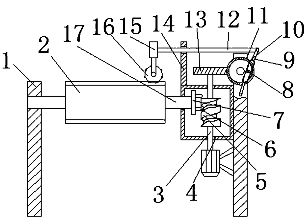 Automatically cutting device for medical packaging bag production