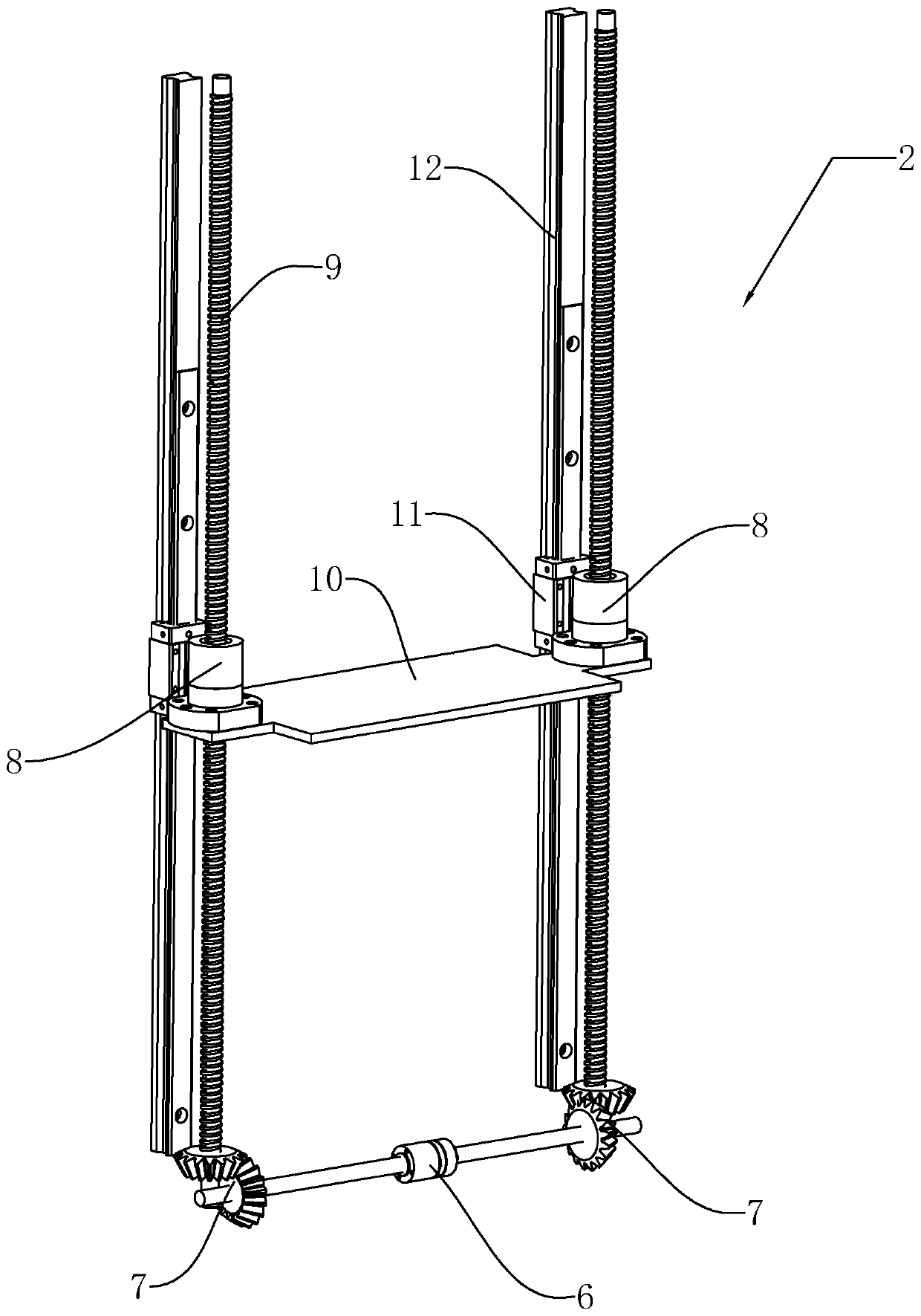 Train automatic luggage deposit device and method