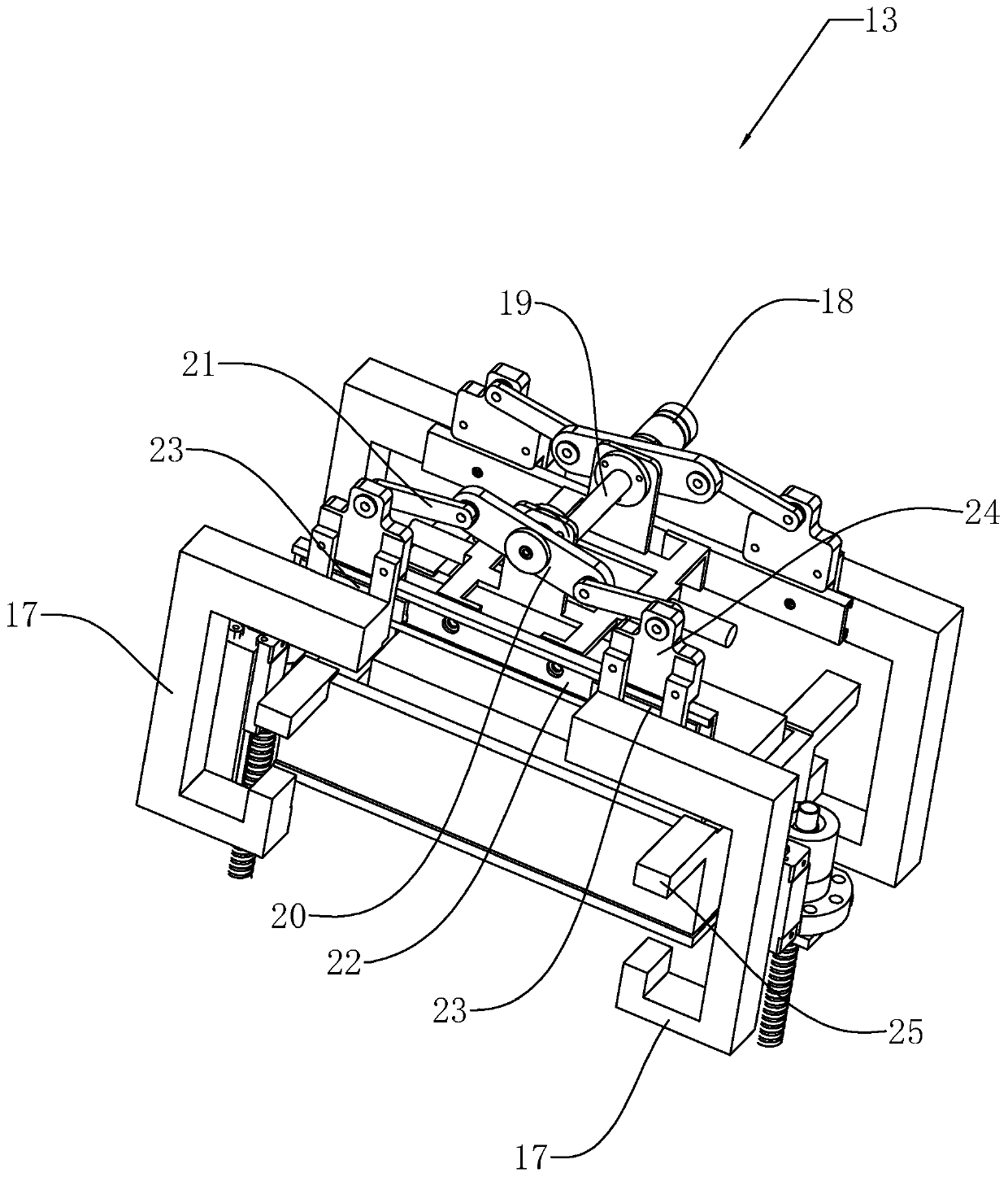 Train automatic luggage deposit device and method