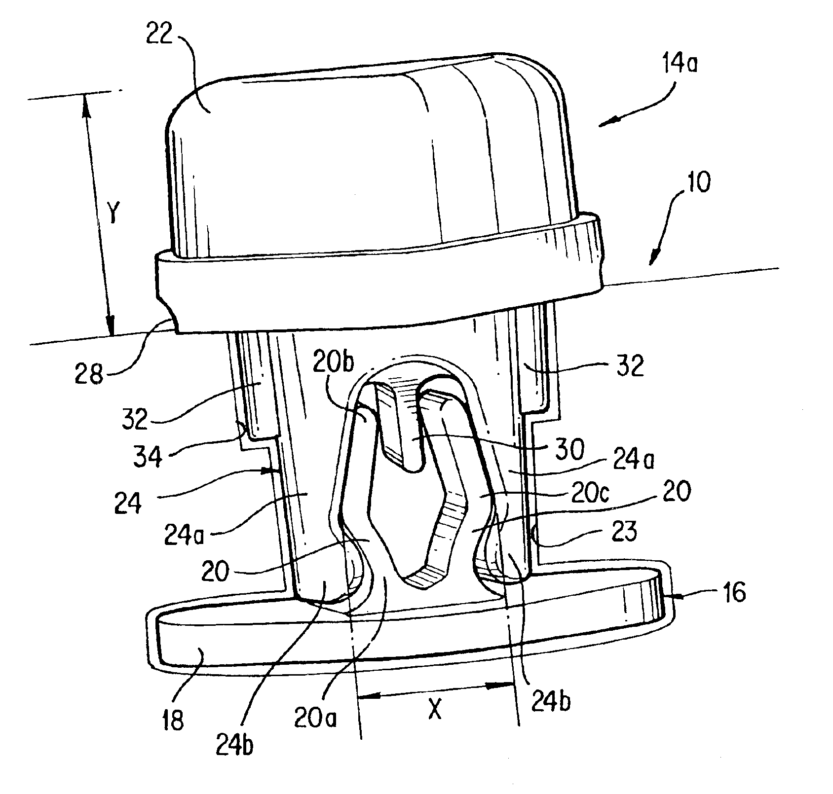 Article of footwear with a replaceable ground-engaging member and method of attaching the ground-engaging member