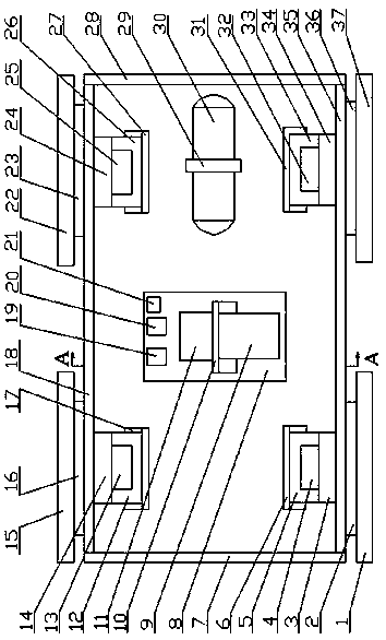 Independent drive and independent turning robot secondary adjusting hydraulic moving platform