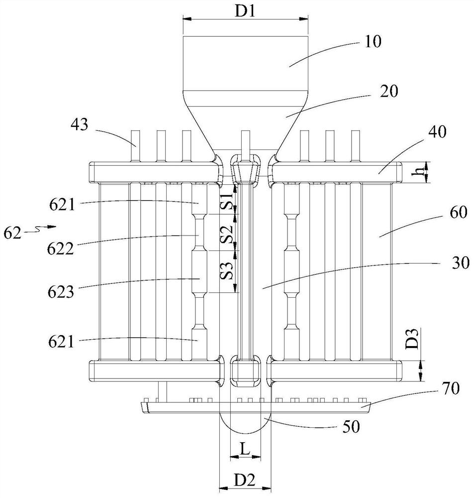 Gating system for casting alloy standard samples and manufacturing method of mold shell