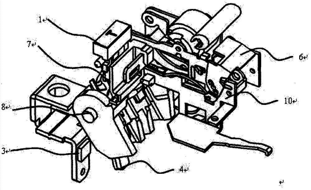 Testing device system of circuit breaker for earth fault currents or residual currents