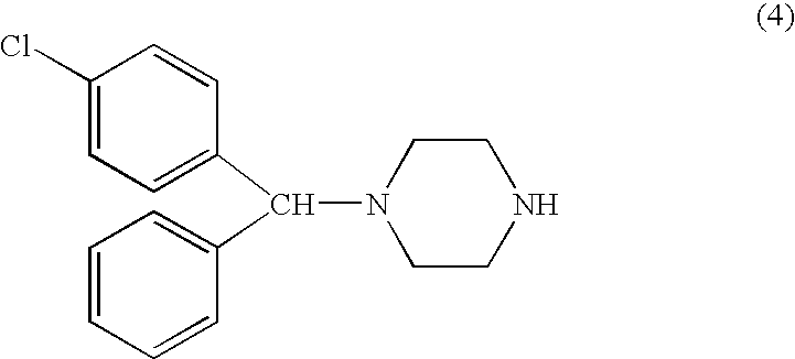 Process for making n-(diphenylmethyl)piperazines