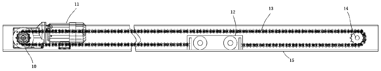 Integrated box type track beam closed chain-driven steel wire rope single beam crane