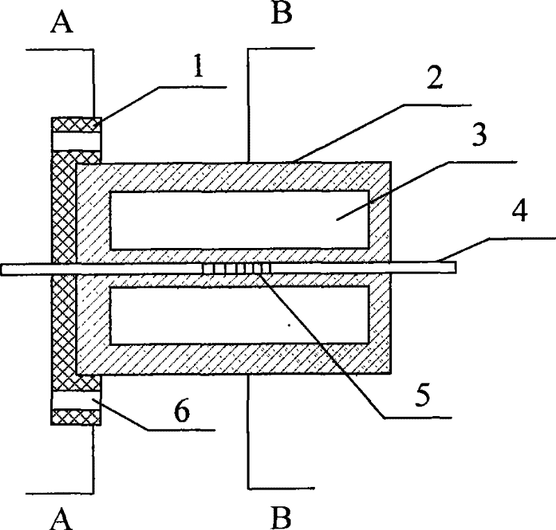 Passive optical fiber grating submarine sound signal sensor and making method thereof