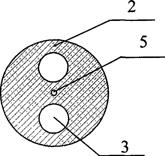 Passive optical fiber grating submarine sound signal sensor and making method thereof