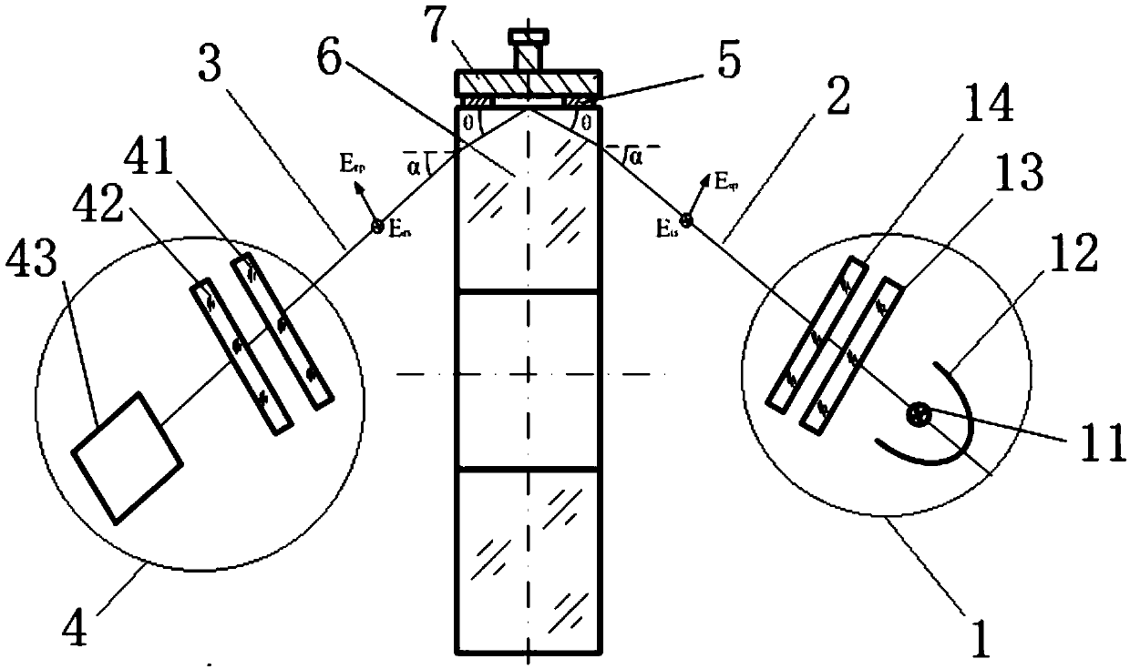 Ring laser electrode indium seal quality detecting method and system