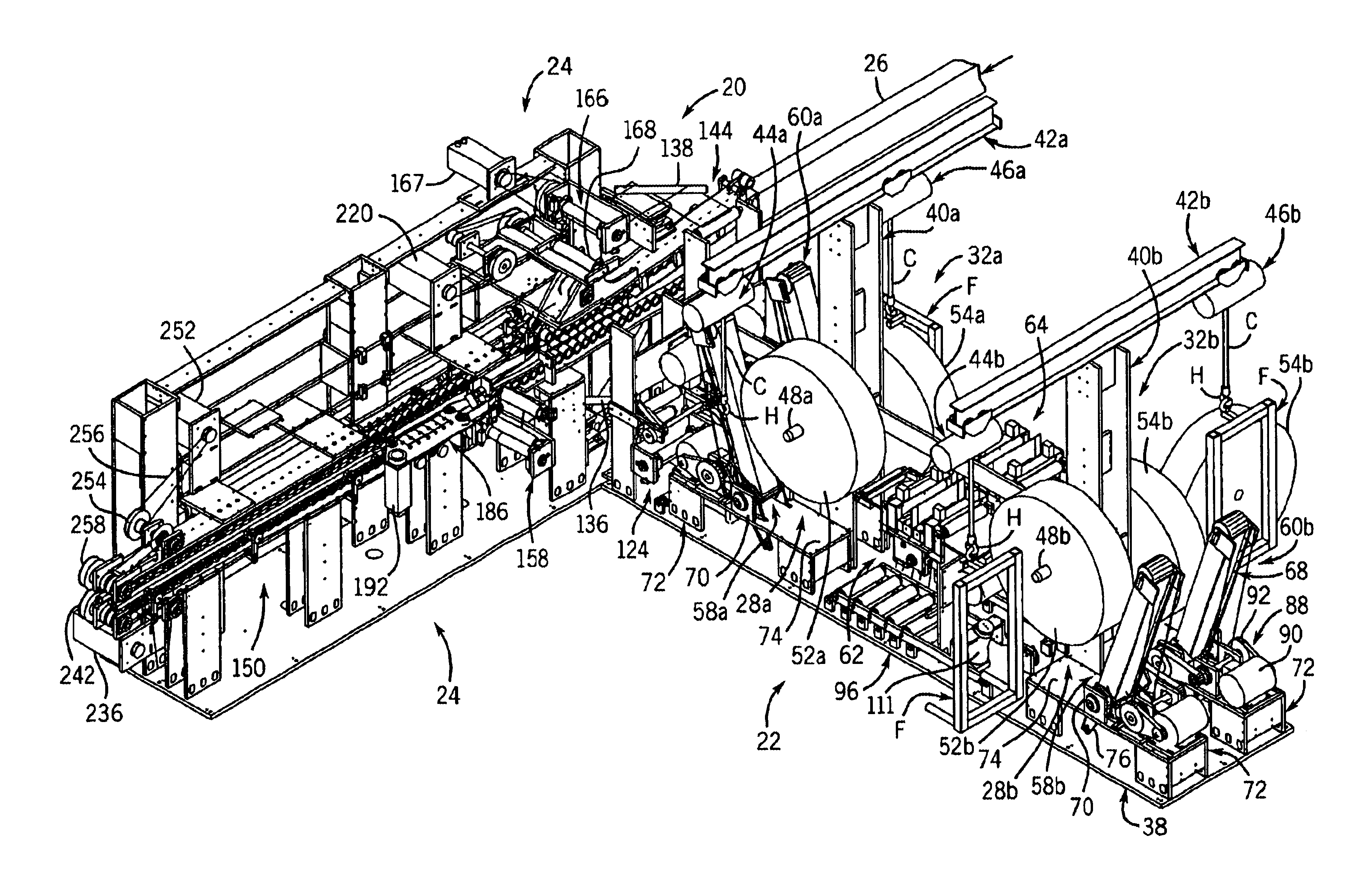 Banding system including an internal backing member for wrapping an elongated article such as a stack of interfolded paper towels