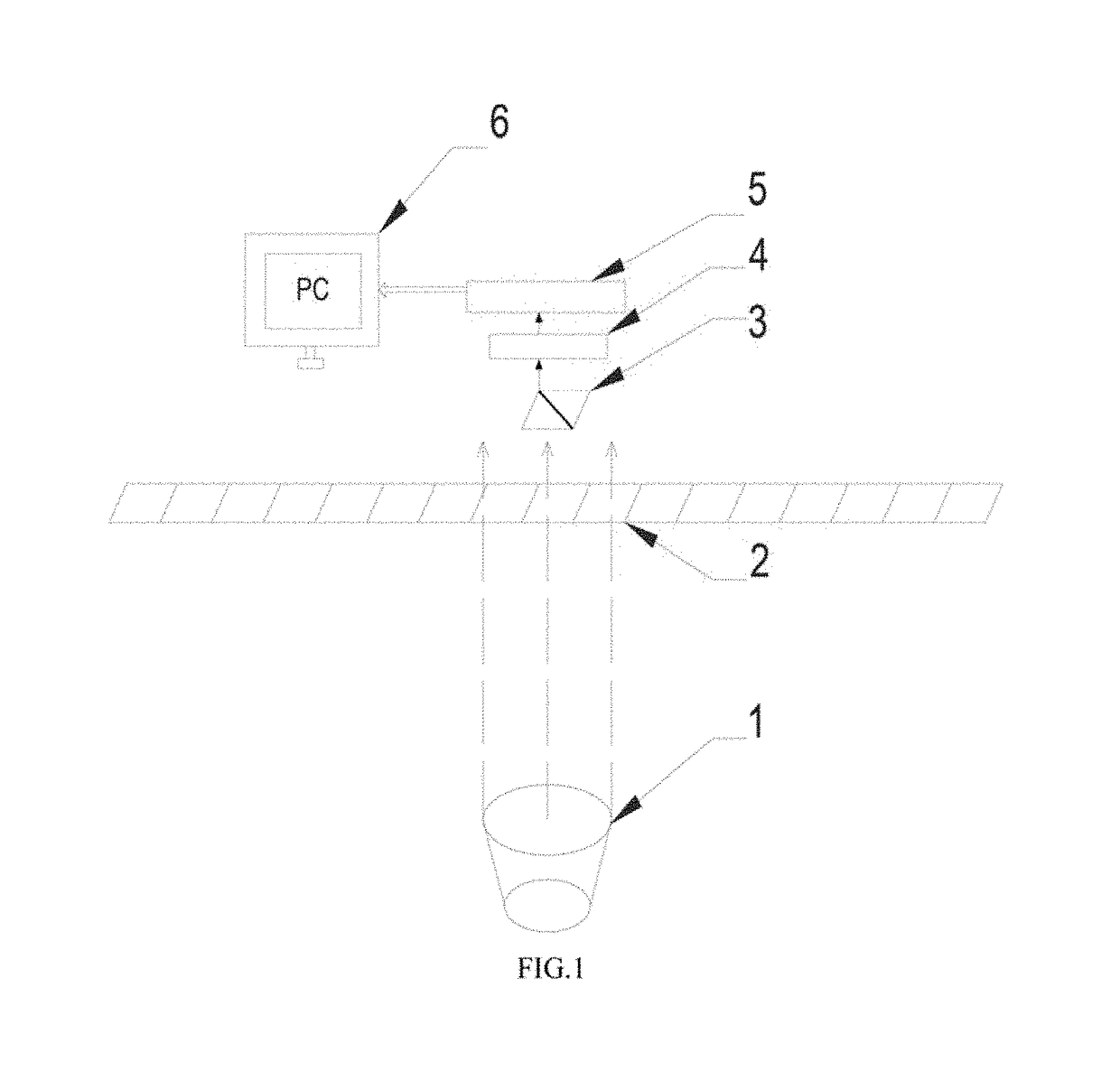 Array photoelectric sensor grating displacement detection system and method