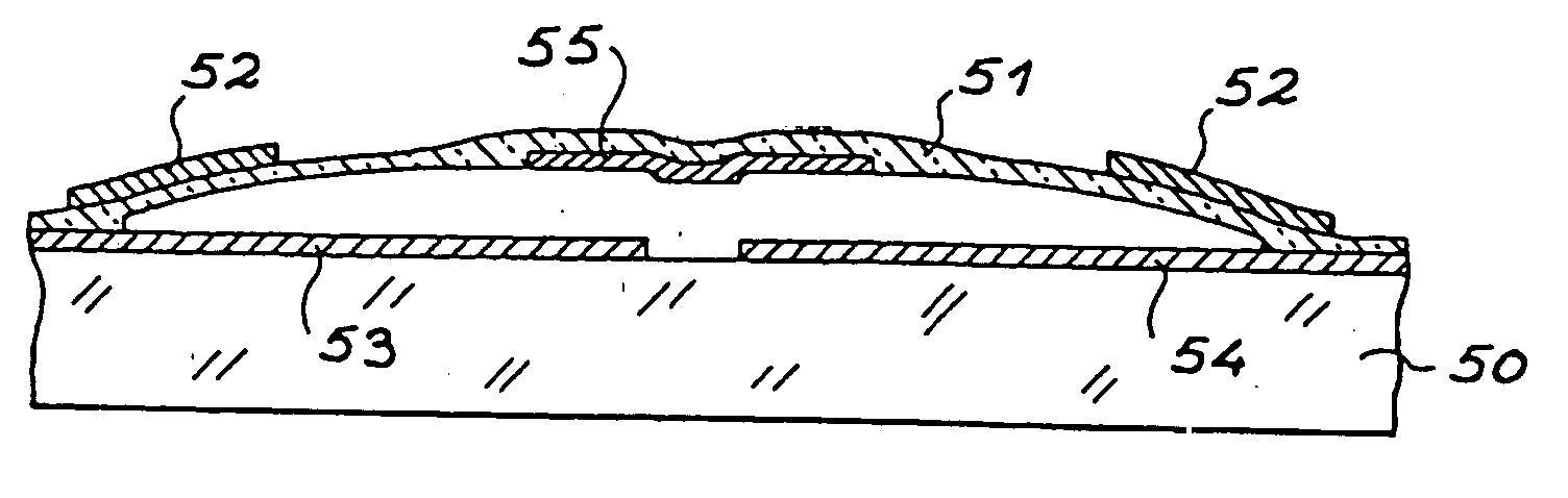 Microsystem with an element which can be deformed by a thermal sensor