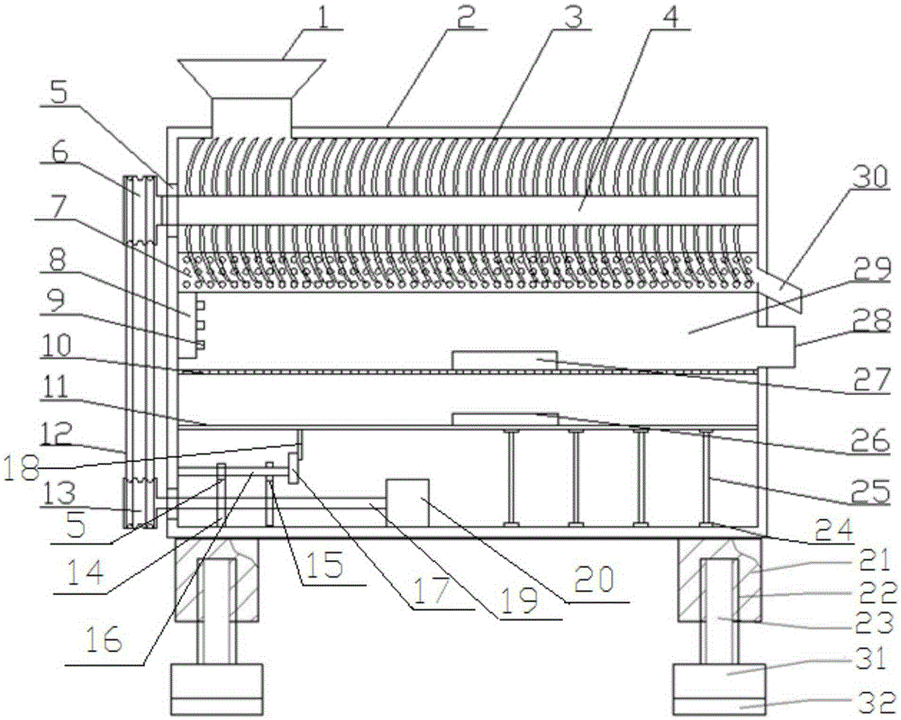 Elevating tobacco seed threshing machine