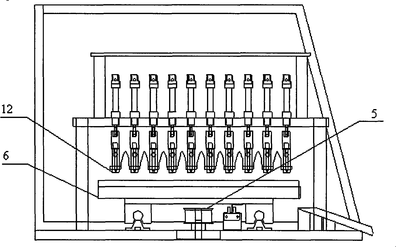 Gas discharge tube automatized ageing device