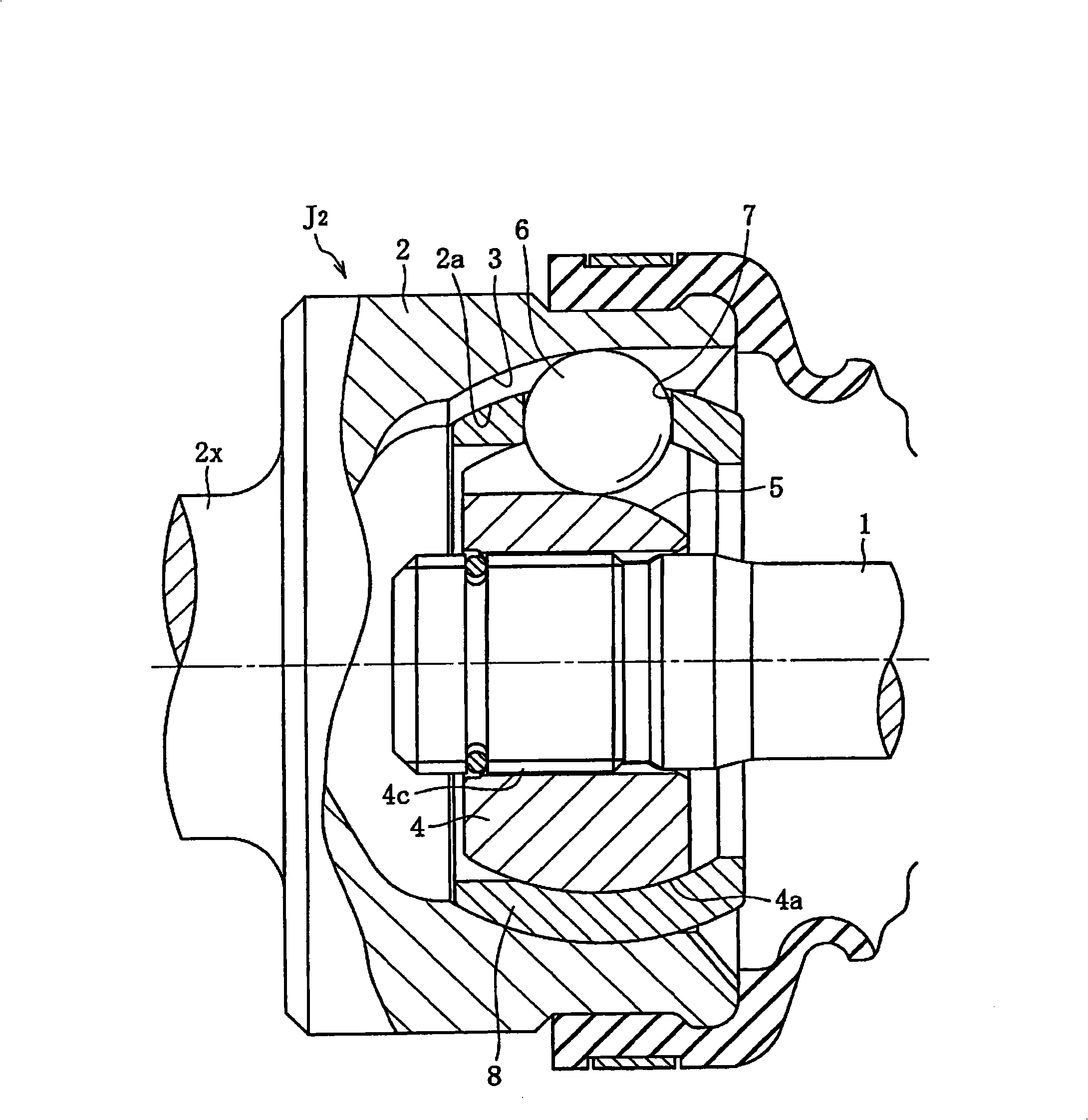 Sliding-type constant velocity universal joint