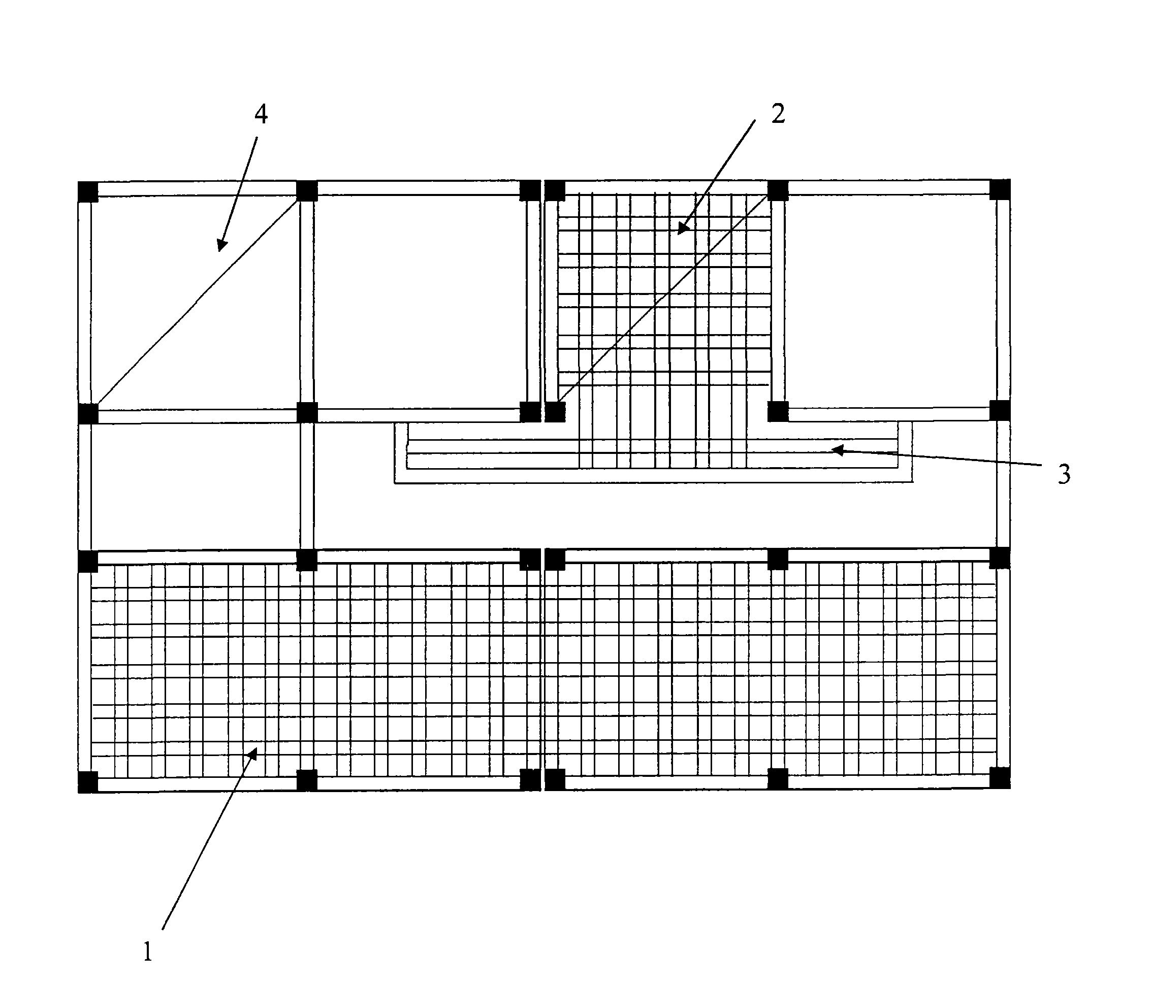 Simulation building model for teaching use