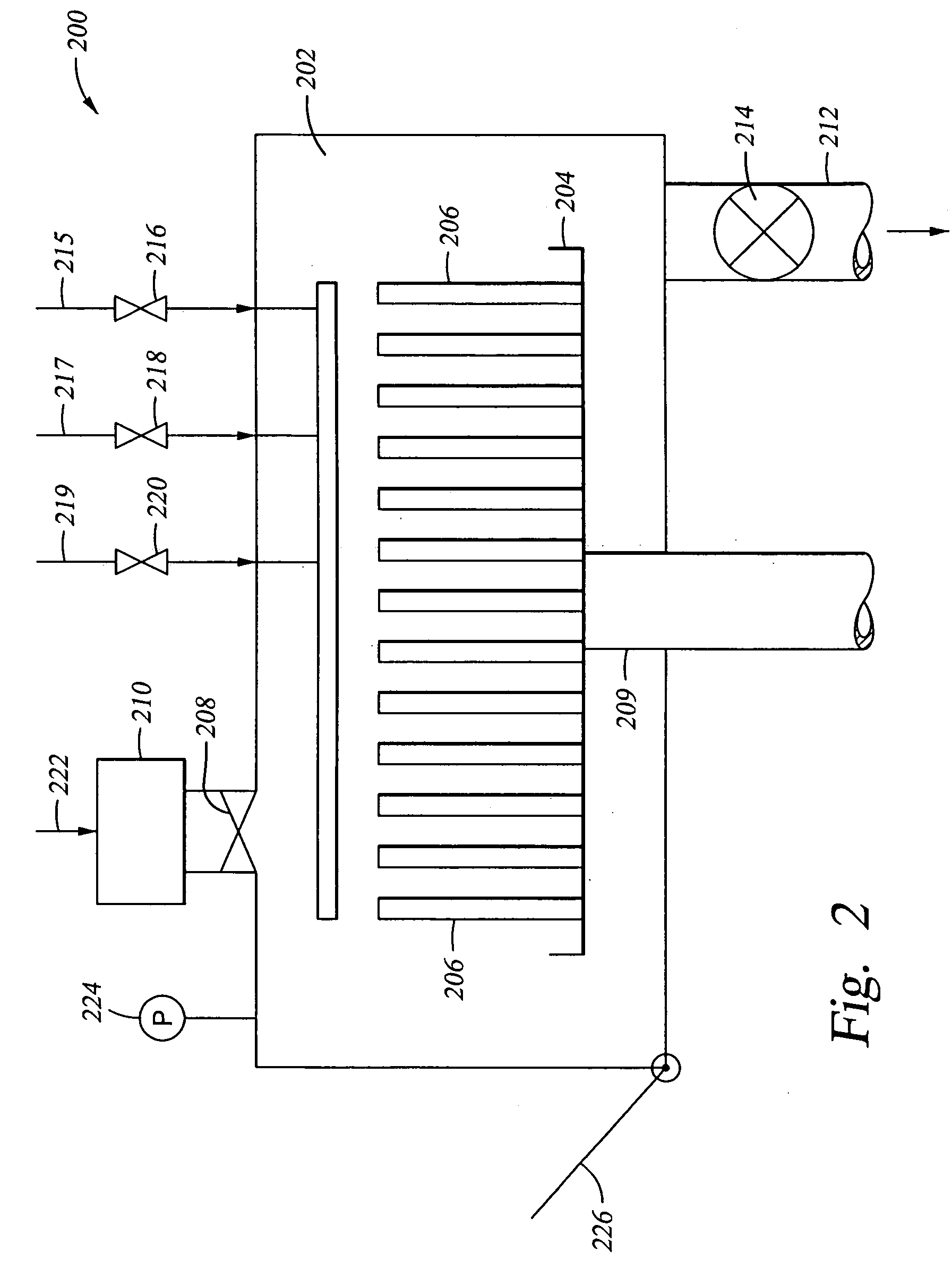 Apparatus and method for controlled application of reactive vapors to produce thin films and coatings