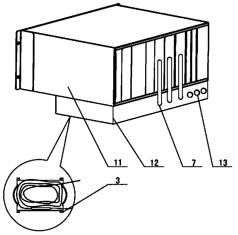 Collecting device with optical fiber protecting function, full-optical-fiber current transformer and mounting method