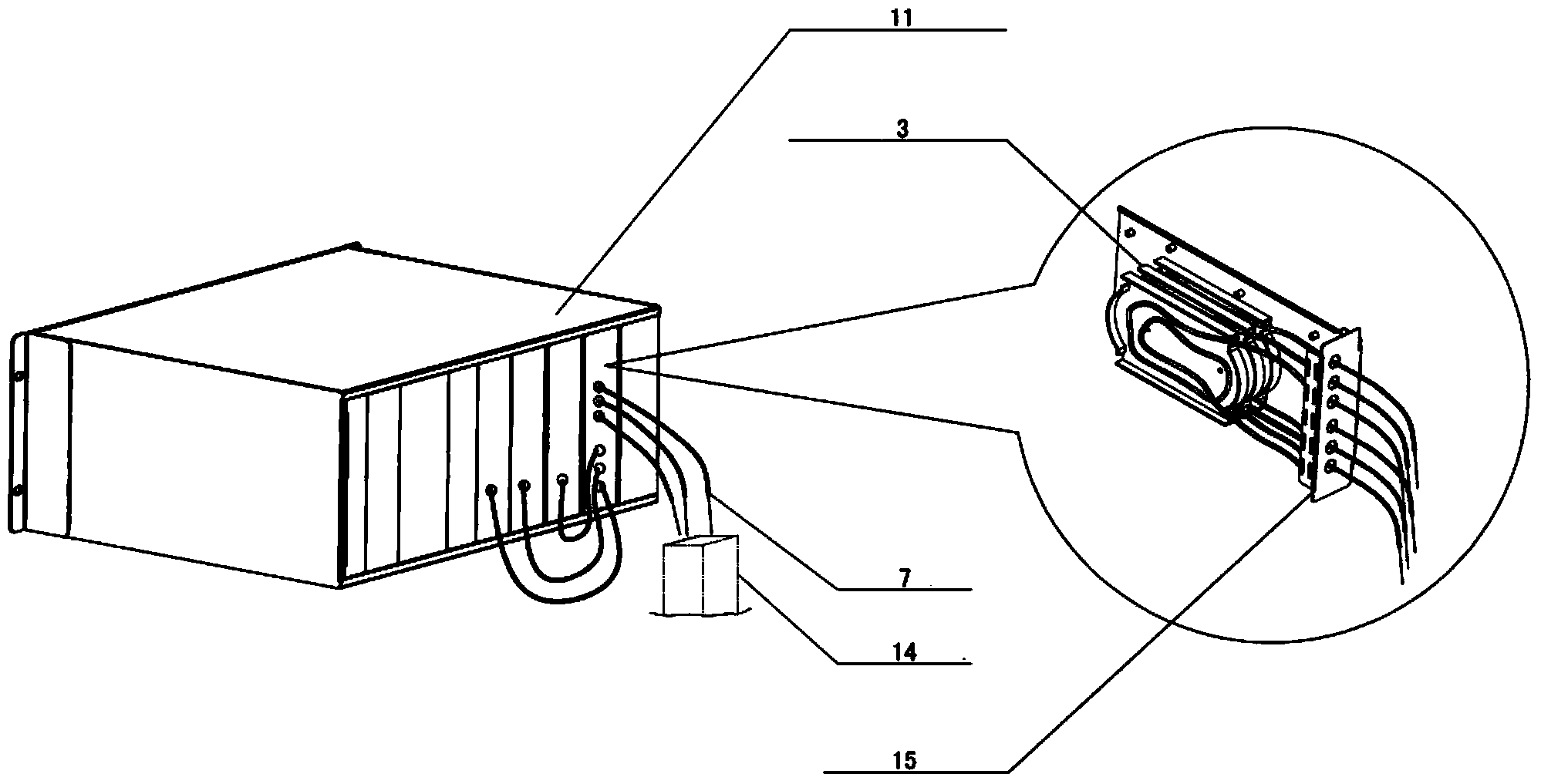 Collecting device with optical fiber protecting function, full-optical-fiber current transformer and mounting method