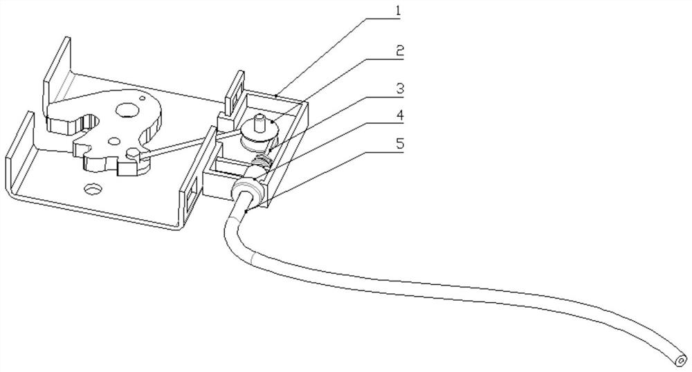 Automobile door tensioning device and automobile door body comprising same