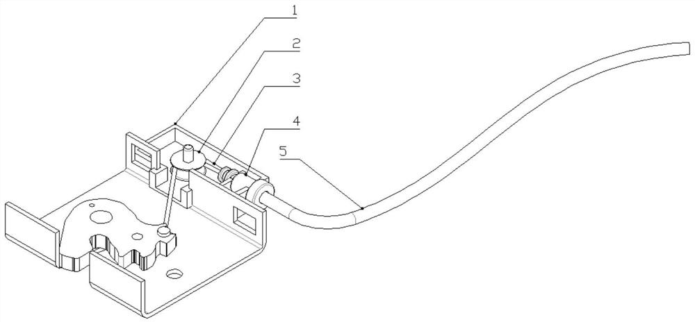 Automobile door tensioning device and automobile door body comprising same