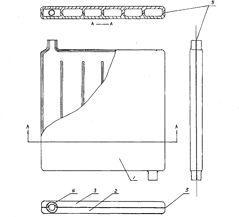 Ceramic solar panel pressed by ceramic powder and provided with access pipe orifice