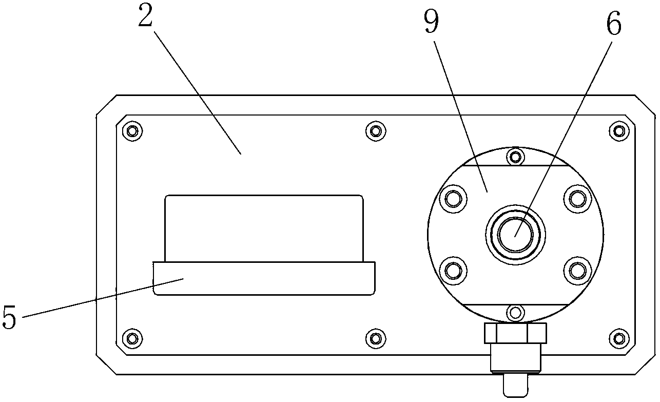 Measuring device for spring washer elasticity test and measuring method thereof