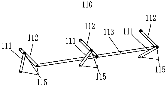 Turnout beam driving device, turnout and rail