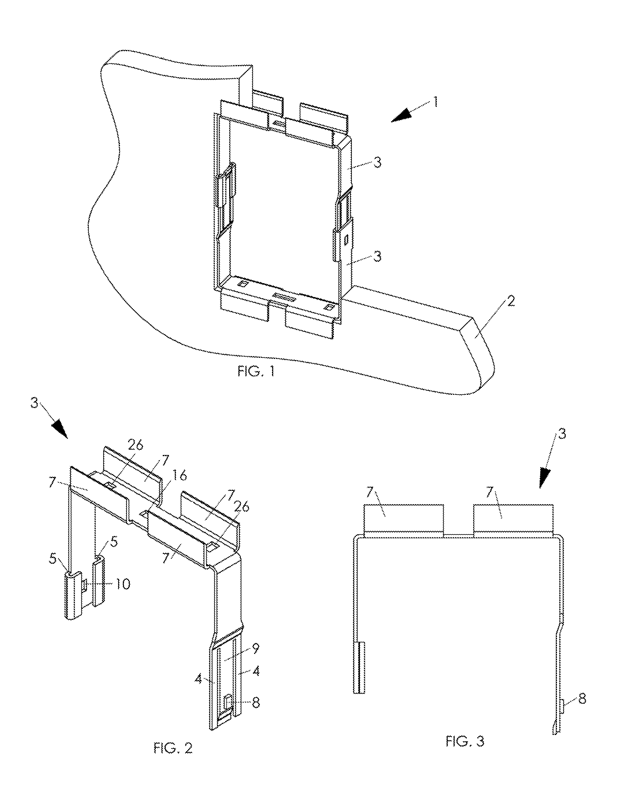 Wall mounting bracket assembly