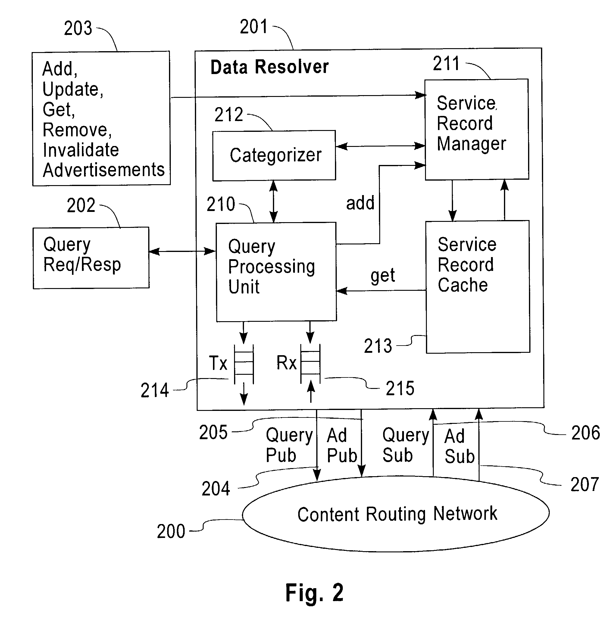 Method and apparatus for discovery of dynamic network services