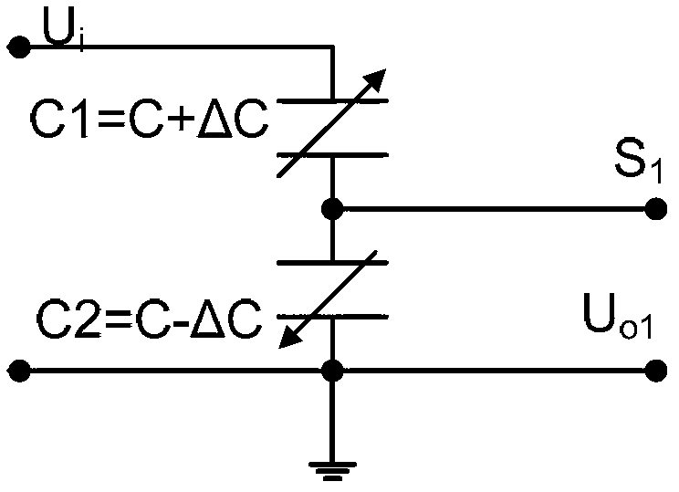 Measurement device and method for differential capacitance type instrument