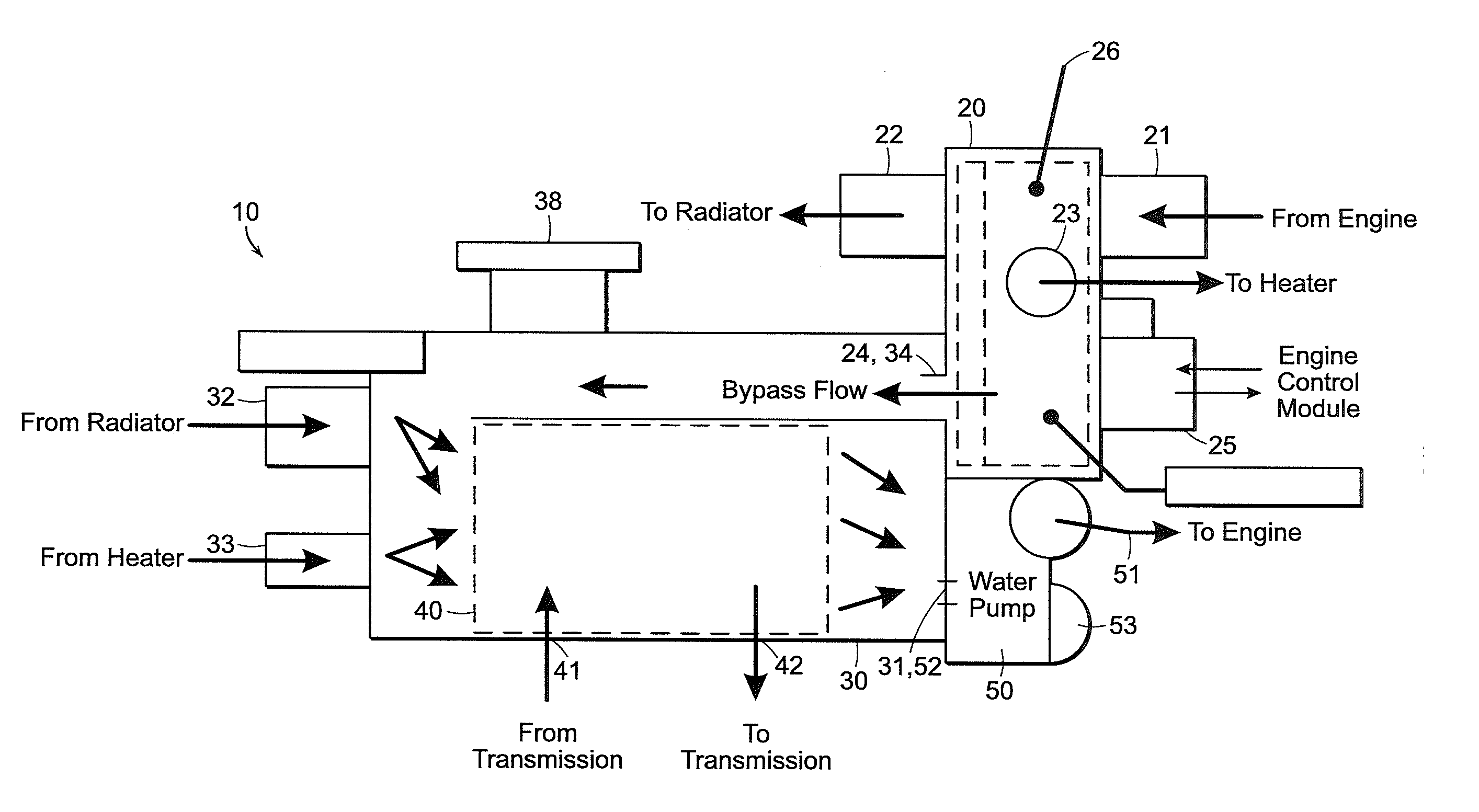 Integrated pump, coolant flow control and heat exchange device