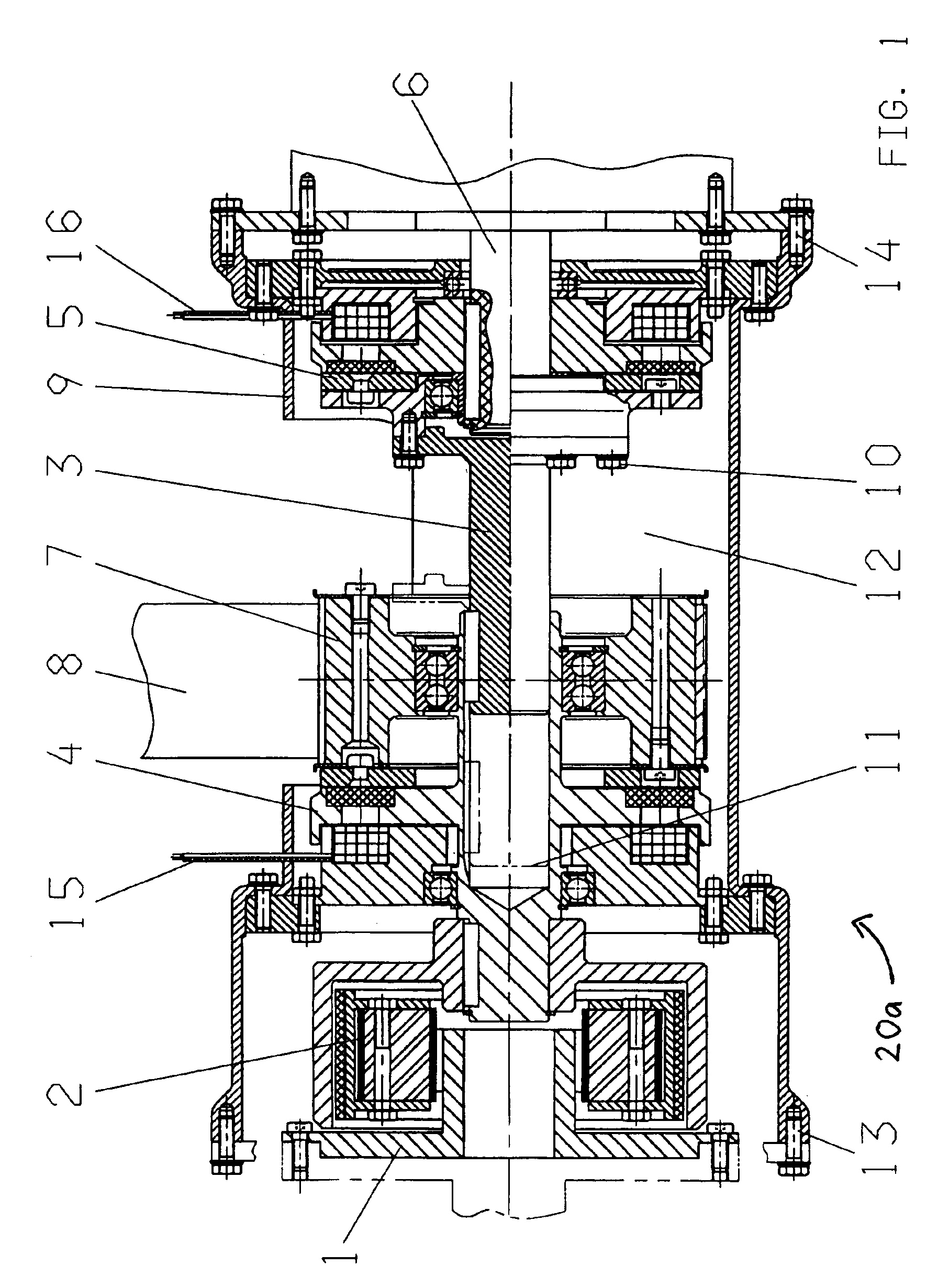 Mobile, self-sufficient operating assembly for providing electrical energy