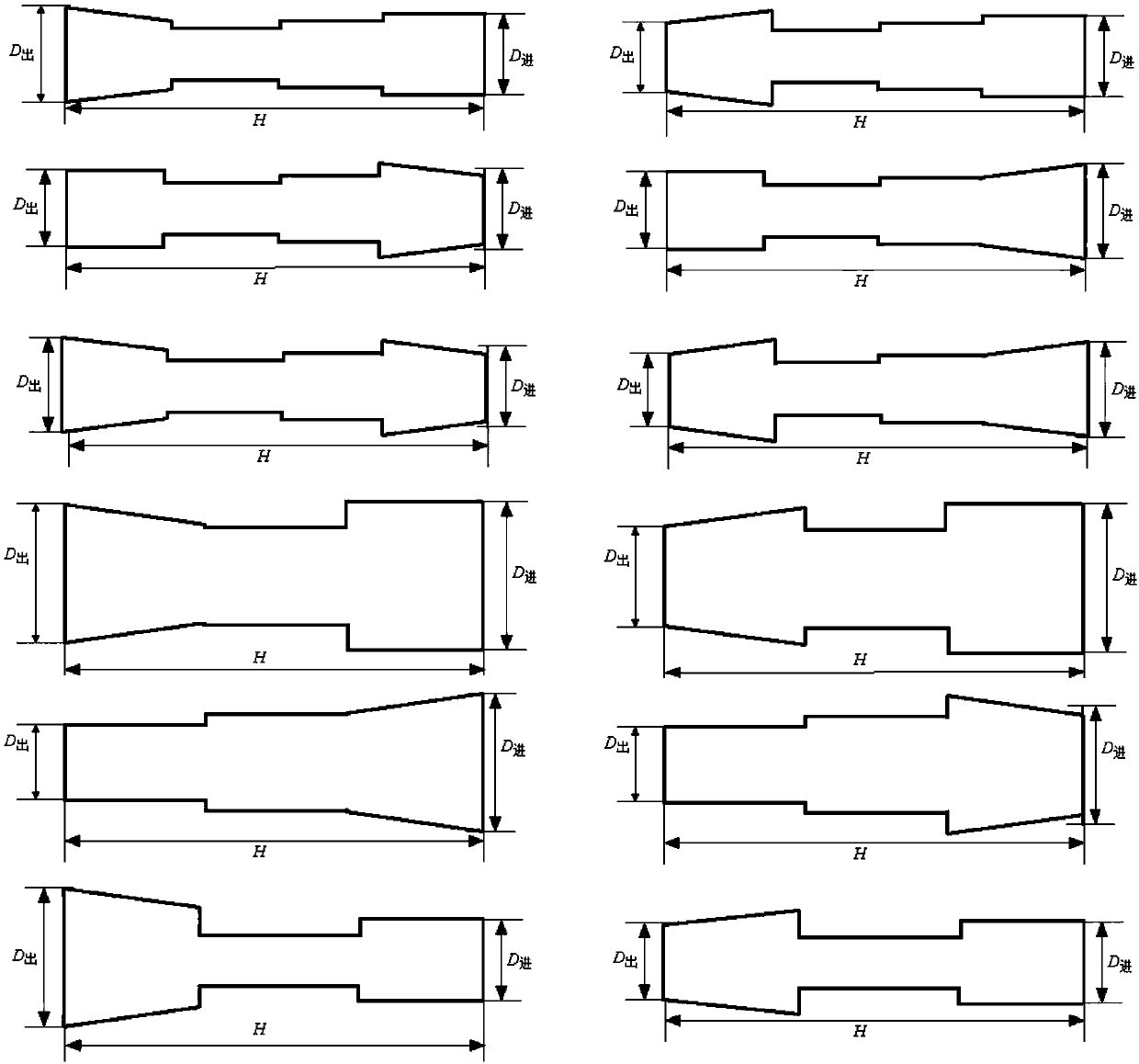 Arc ion plating for composite filtering of combined magnetic field and lined bias conical pipe and stepped pipe